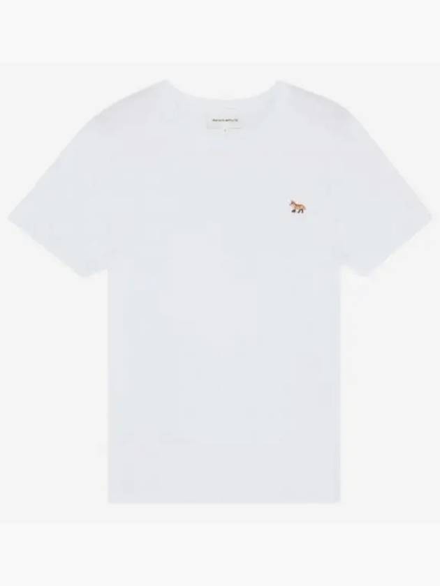 Baby Fox Patch Regular Short Sleeve T-Shirt White - MAISON KITSUNE - BALAAN 2