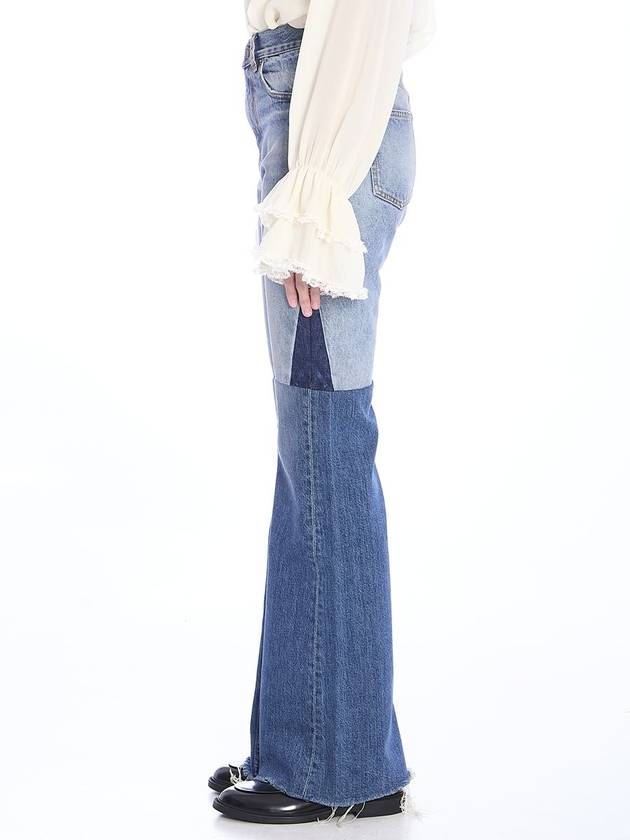 Flared Patchwork Jeans - CHLOE - BALAAN 3