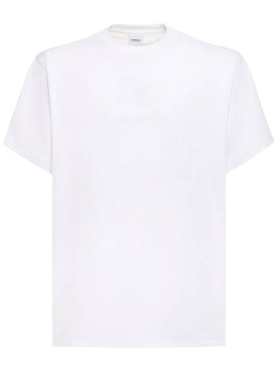 EKD Cotton Short Sleeve T-Shirt White - BURBERRY - BALAAN 2