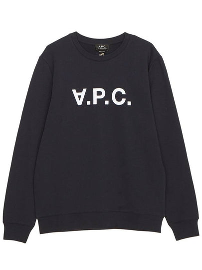 VPC Logo Crew Neck Sweatshirt Navy - A.P.C. - BALAAN 2