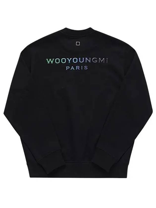 Gradient Embossing Back Logo Sweatshirt Black - WOOYOUNGMI - BALAAN 3