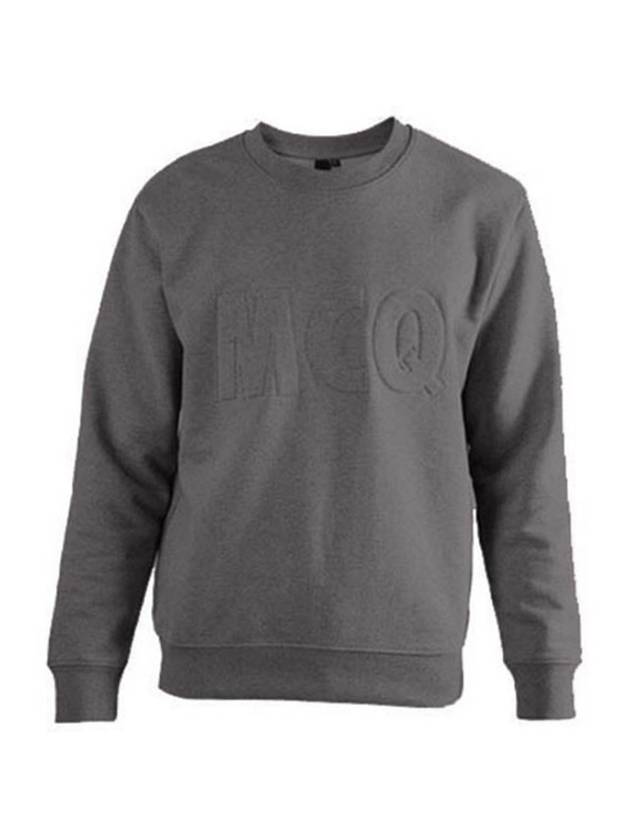 MCQ Embossed Logo Sweatshirt Oatmeal - ALEXANDER MCQUEEN - BALAAN 1