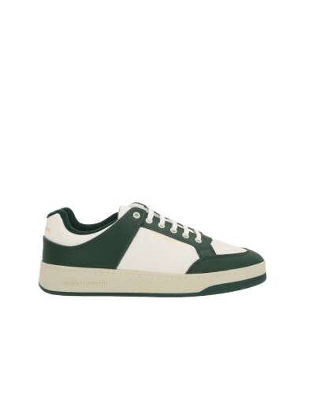 SL 61 Low Top Sneakers White Green - SAINT LAURENT - BALAAN 3