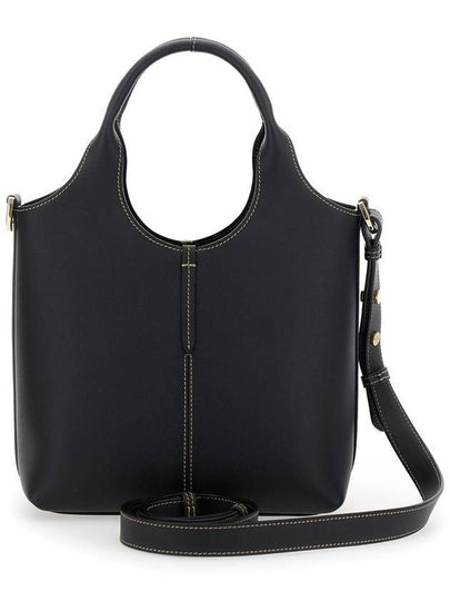 'Ebr Mini' Black Shoulder Bag With Logo Metal Plate In Leather Woman - TOD'S - BALAAN 2