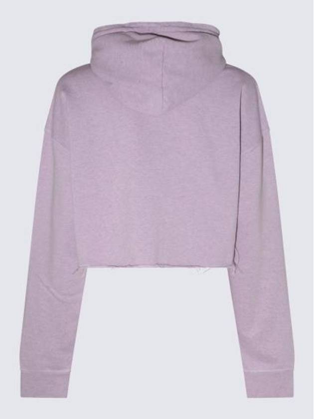 Crop Logo Hoodie Purple - GANNI - BALAAN 5