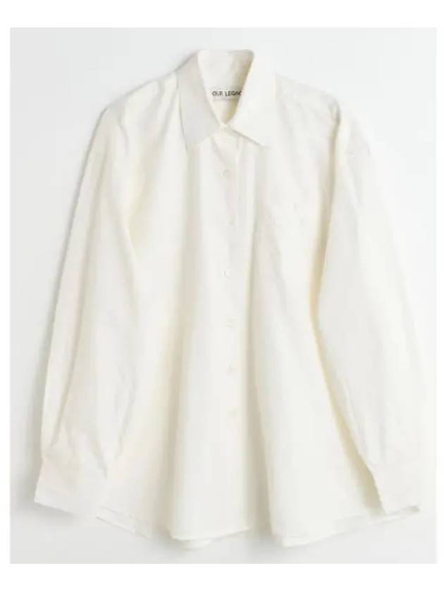 Borrowed Poplin Shirt White - OUR LEGACY - BALAAN 2