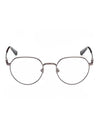 Eyewear Round Titanium Eyeglasses Gunmetal - MONCLER - BALAAN 1