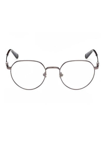 Eyewear Round Titanium Eyeglasses Gunmetal - MONCLER - BALAAN 1