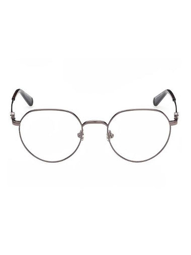 Eyewear Round Titanium Eyeglasses Gunmetal - MONCLER - BALAAN 1