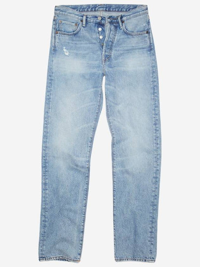 Regular Fit Cotton Jeans Light Blue - ACNE STUDIOS - BALAAN 2