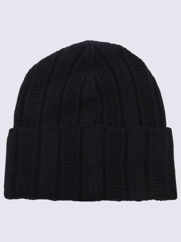 Medusa Chunky Rib Knit Beanie Black - VERSACE - BALAAN 3