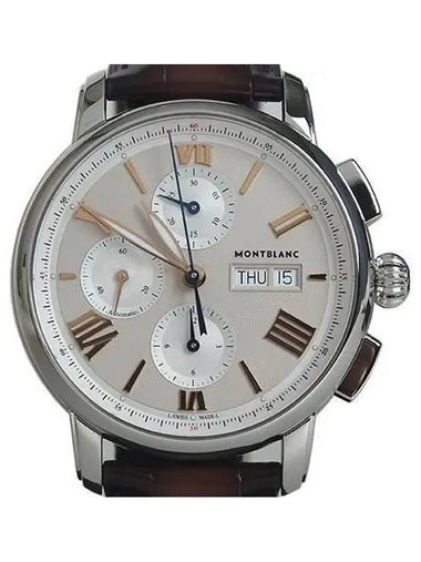 126080 Star Legacy Chronograph Day Date 43MM Men s Leather Watch - MONTBLANC - BALAAN 1