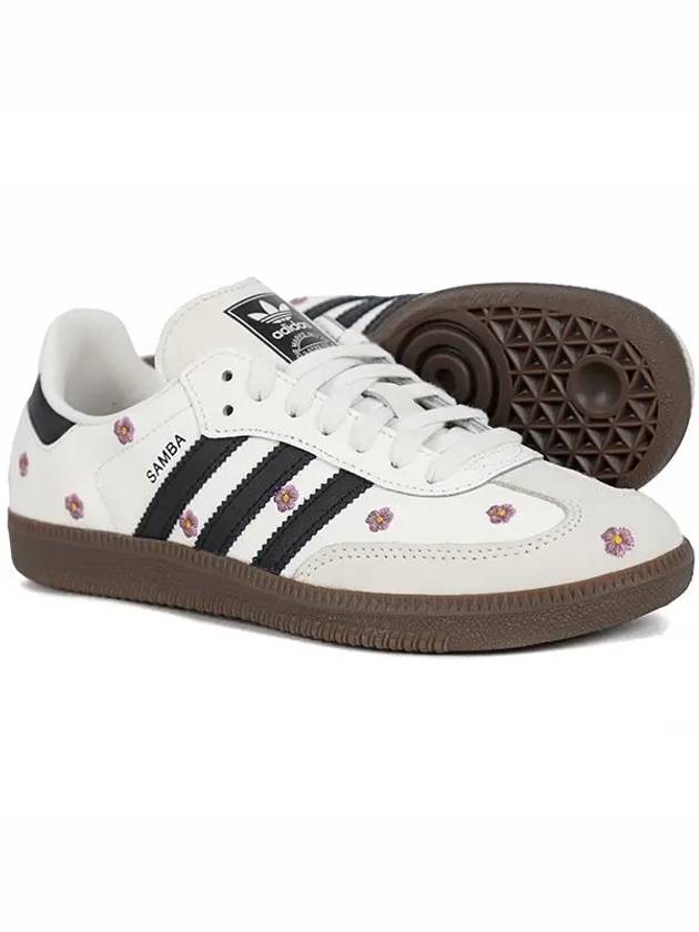 Samba OG Floral Low Top Sneakers Core Cloud White - ADIDAS - BALAAN 3