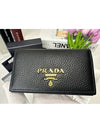 Vitello Gold Logo Card Wallet Black 1MC122 - PRADA - BALAAN 6