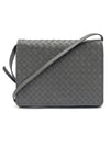 Intrecciato Flap Mini Cross Bag Grey - BOTTEGA VENETA - BALAAN 1