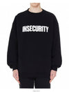 Insecurity Print Sweatshirt Black - VETEMENTS - BALAAN 3