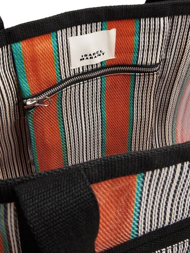 Darwen Striped Nylon Tote Bag Orange - ISABEL MARANT - BALAAN 3