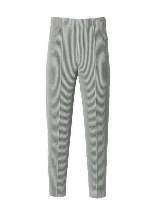 Pleated Straight Pants Light Grey - ISSEY MIYAKE - BALAAN 2