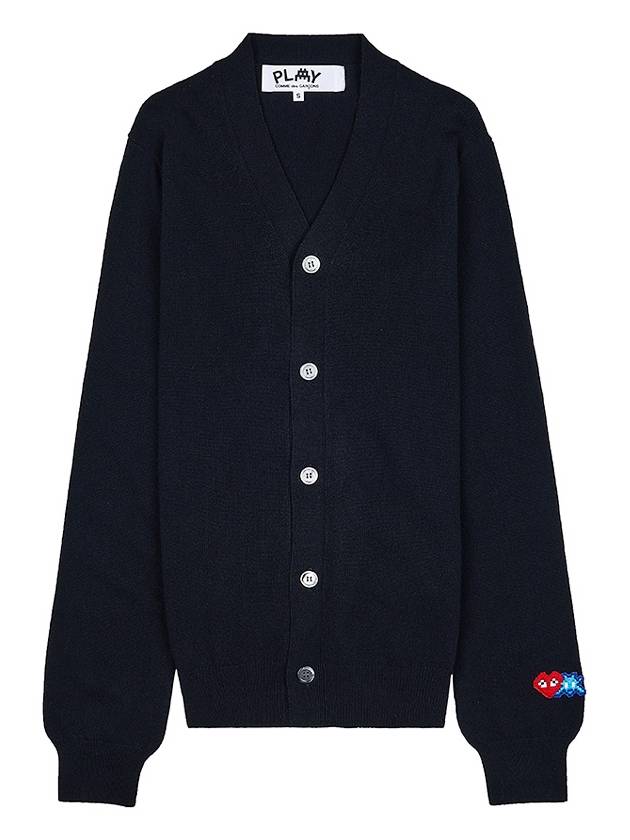 Men's Invader Cardigan P1N088 BLACK - COMME DES GARCONS - BALAAN 9