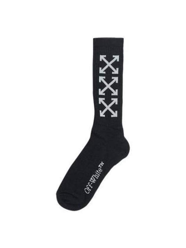 Arrow Graphic Cotton Socks Black - OFF WHITE - BALAAN 2