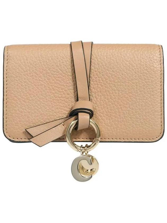 Alphabet Leather Flap Card Wallet Light Tan - CHLOE - BALAAN 2