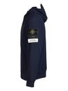 Men's Wappen Patch Hooded Jacket Navy - STONE ISLAND - BALAAN 4