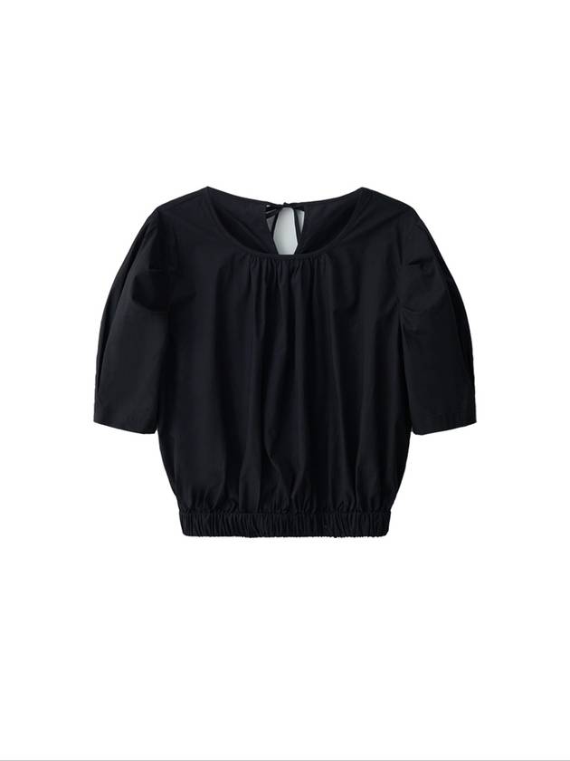 Reve Shirring Half Blouse Black - LESEIZIEME - BALAAN 9