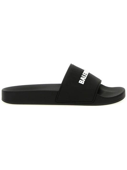 Logo Slippers Black - BALENCIAGA - BALAAN 1