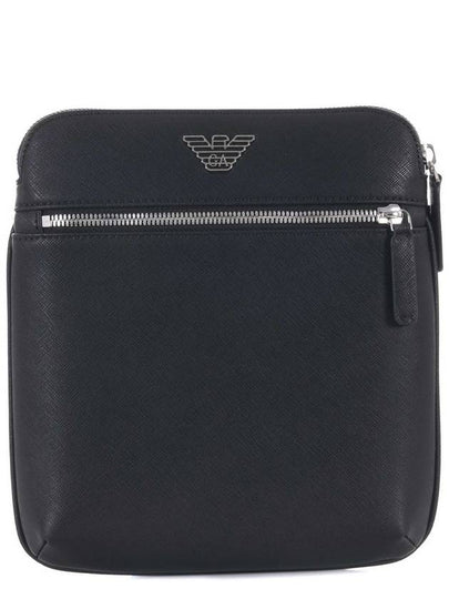 Eco Leather Messenger Bag Black - EMPORIO ARMANI - BALAAN 2