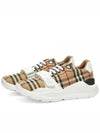 Vintage Check And Leather Sneakers White Archive Beige - BURBERRY - BALAAN 2