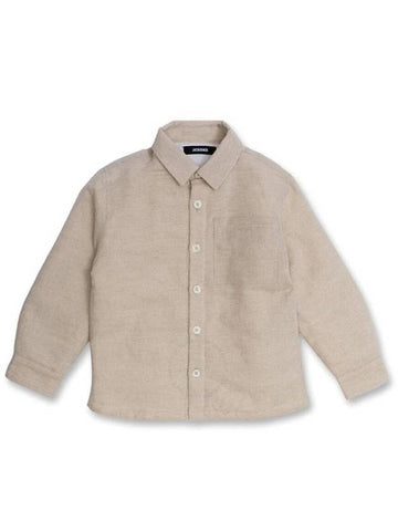 Jacquemus Boys Long-Sleeve Linen-Blend Overshirt, Size 10Y - JACQUEMUS - BALAAN 1