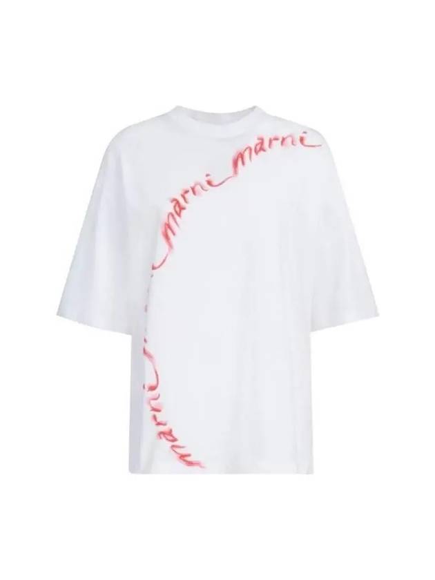 24 ss Wavy Logo Oversized T-Shirt THJE0263P7USCW29 WLW01 B0230968518 - MARNI - BALAAN 2