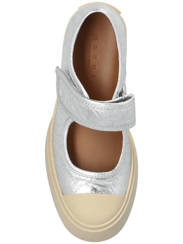 Pablo Leather Mary Jane Loafers Silver - MARNI - BALAAN 7