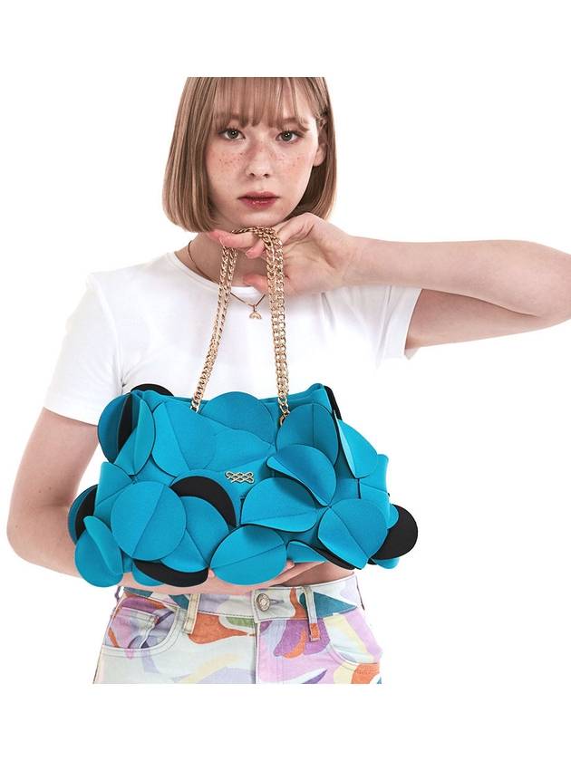 Flower Chain Shoulder Bag Blue - SUIN - BALAAN 3