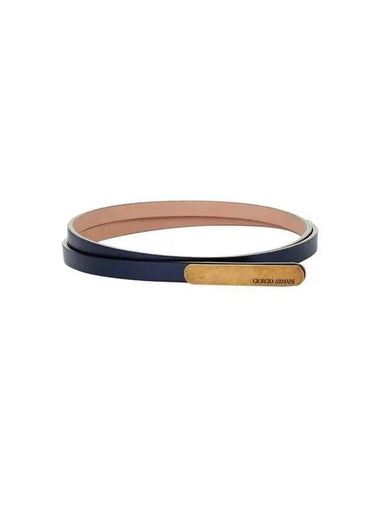 Women s Brass Stick Leather Belt Navy 271630 - GIORGIO ARMANI - BALAAN 1