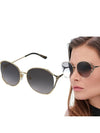 Eyewear Round Sunglasses Gold - GUCCI - BALAAN 9