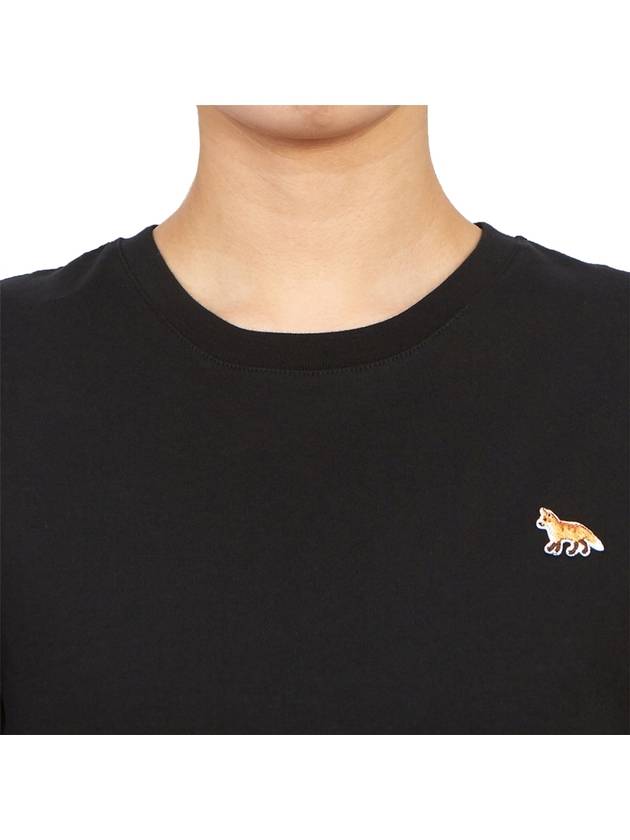 Baby Fox Patch Regular Short Sleeve T-Shirt Black - MAISON KITSUNE - BALAAN 6