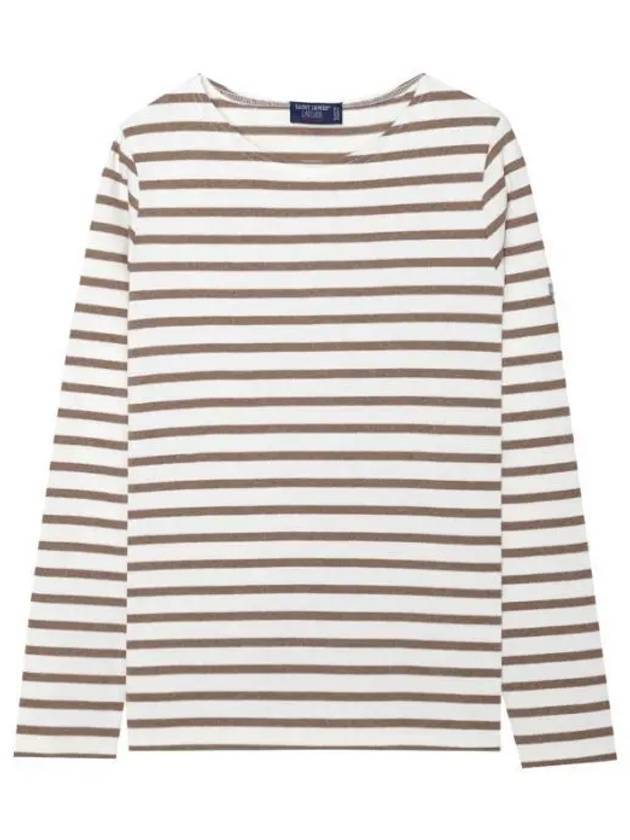 Women's Meridame II Striped Long Sleeve T-Shirt Neige Roche - SAINT JAMES - BALAAN 1