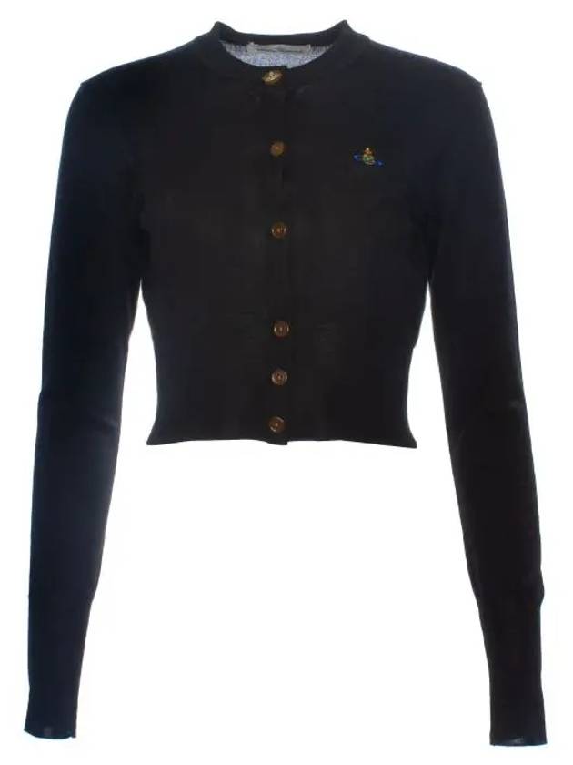 Bea Cropped Cardigan Black - VIVIENNE WESTWOOD - BALAAN 6