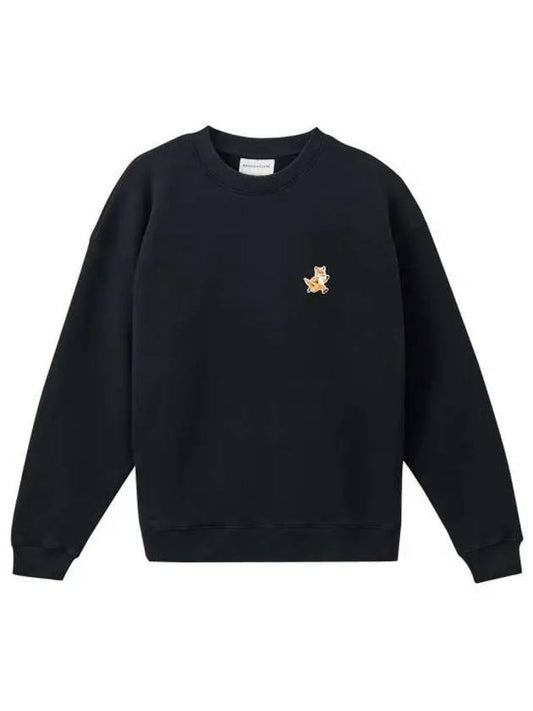 Speedy Fox Patch Comfort Sweatshirt Black - MAISON KITSUNE - BALAAN 2