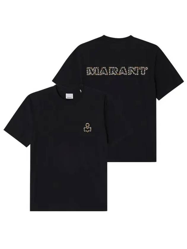 Logo Short Sleeve T-Shirt Black - ISABEL MARANT - BALAAN 6