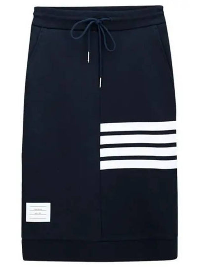 Women's 4-Bar Stripe Drawstring Skirt Navy - THOM BROWNE - BALAAN 2