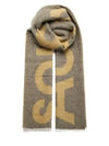 Logo Two-Tone Wool Muffler Green Yellow - ACNE STUDIOS - BALAAN 2