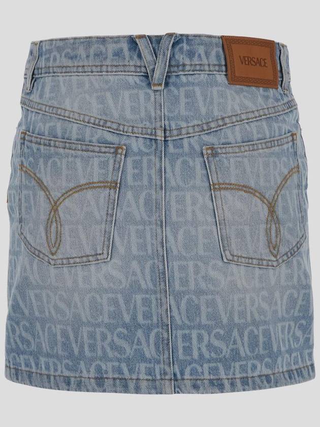 Denim Skirt 1011517 1A062371D190 - VERSACE - BALAAN 4