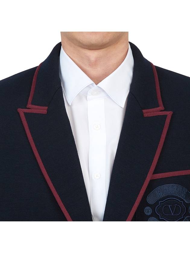 Single Blazer Jacket Black - VALENTINO - BALAAN 7