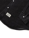 Overfit Logo Denim Shirt Black - DE GRAND MATIN - BALAAN 5