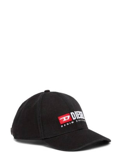 Corry Div Wash Logo Embroidery Base Ball Cap Black - DIESEL - BALAAN 2