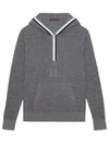 Women'S Waffle Stitch Merino Wool Hoodie Grey - G/FORE - BALAAN 2