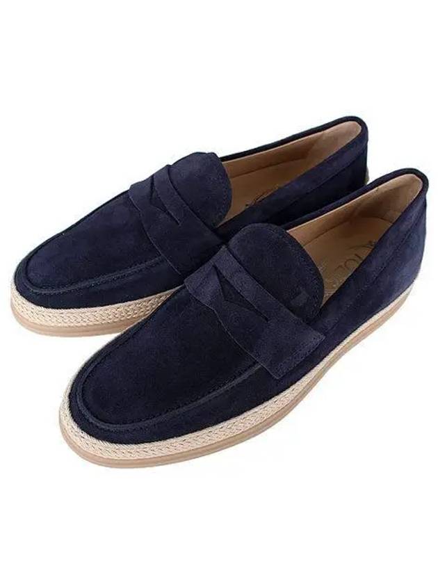 Flat Suede Loafers Blue - TOD'S - BALAAN 2