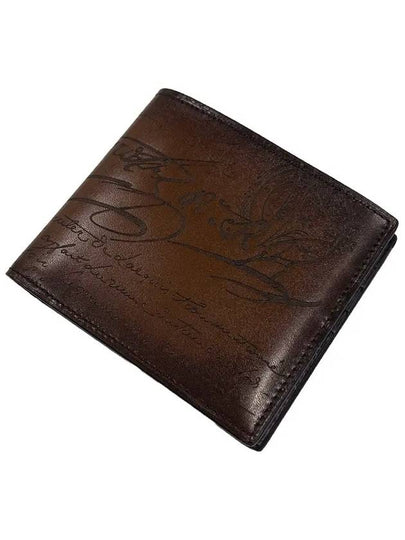 Half wallet Makore Scritto leather N235739 Cacao Intenso - BERLUTI - BALAAN 2